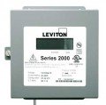 Leviton 2N208-21 VerifEye Series 2000 3PH/4W Indoor 3-Element Meter, 120/240/208 V, 200 A-