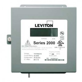 Leviton 2N208-11 VerifEye Series 2000 3P/4W Indoor 3-Element Meter, 120/240/208 V, 100 A-