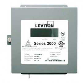 Leviton 2N480-21 VerifEye Series 2000 3P/4W Indoor 3-Element Meter, 277/480 V, 200 A-