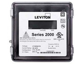 Leviton 2R480-21 VerifEye Series 2000 3PH/4W Outdoor 3-Element Meter, 277/480 V, 200 A-