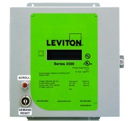 Leviton 3NUMT-08M  Indoor kWh Meter, 800A, 208-480VAC, Meter Only-
