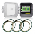 Leviton 41OUB-12R Outdoor Series 4100 Universal Voltage Bi-Directional 3-Phase 3W/4W BACnet MS/TP Meter Kits 12" Rogowski CTs Included-