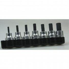 Lisle 13600 Hex Bit Set, 3/8" square drive, 7-piece-