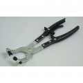 Lisle 17100 Flat Band Hose Clamp Pliers, ratcheting lock, offset jaws-