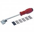Lisle 52000 Razor Blade Scraper, with blade storage and 6 blades-