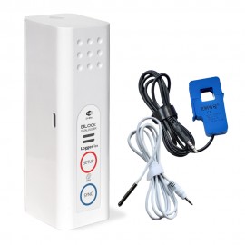 LoggerFlex BLXTCS BLOCK WiFi Data Recorder and Alarm for Temperature and Electrical Current Monitoring-