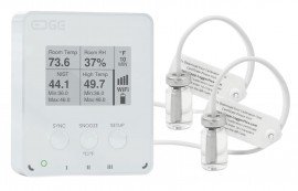 LoggerFlex  EDWIPH EDGE Pharma Data Logger with alarm, E-Ink display and WiFi, -67 to 257°F, 0 to 99% RH-