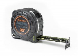 Lufkin L1135B-02 Shockforce Nite Eye Dual Sided Tape Measure, 35&#039; x &lt;sup&gt;13&lt;/sup&gt;&amp;frasl;&lt;sub&gt;16&lt;/sub&gt;&amp;quot;, black blade-