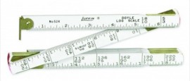 Lufkin TT524N Wooden Doyle Log Rule, &amp;frac58;&amp;quot; x 4&#039;-