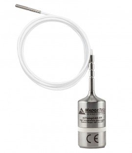 MadgeTech HiTemp140-FPST-6 High Temperature Data Logger with 6" flexible RTD probe, stainless steel tip, 284°F-