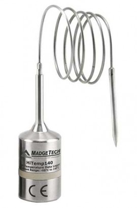 MadgeTech HiTemp140-PT-1 High Temperature Data Logger with 24&amp;quot; Bendable Probe, 1&amp;quot; Sheath-