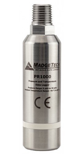 MadgeTech PR1000Ex-30G Intrinsically Safe Pressure and Temperature Data Logger, 0 to 30 PSIG-