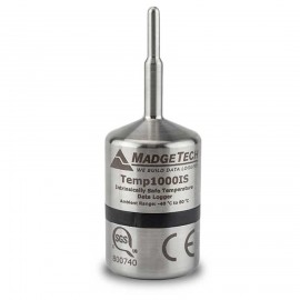 MadgeTech Temp1000IS-7 Submersible Intrinsically Safe Temperature Data Logger, 7" probe, -40 to 176&amp;deg;F-