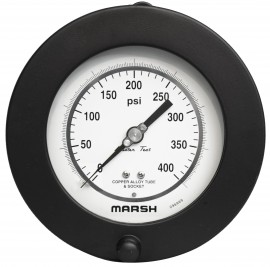 Marsh D1254 Precision Service Test Gauge, 4.5&quot;, 0 to 200 psi-