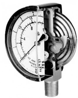 Marsh G22704 Diaphragm Gauge, 0 to 30&amp;quot; H&lt;sub&gt;2&lt;/sub&gt;0-