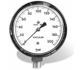 Marsh G22771 Diaphragm Series Gauge, 2&amp;frac12;&amp;quot; dial, 0 to 10 psi-