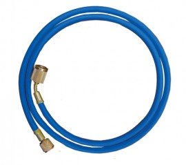 Mastercool 45961 Blue Hose with 96&amp;quot; hose, shut-off valve fitting-