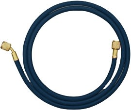 Mastercool 46724 Black Nylon Barrier Hose with 72&amp;quot; hose, shut-off valve fitting-