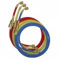 Mastercool 49262-36 Blue-Yellow-Red Nylon Barrier Hose Set with 3 x 36&amp;quot; hoses, 800 PSI-