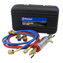 Mastercool 53376 Visual Inspection Sight Glass Kit with R134a quick couplers-