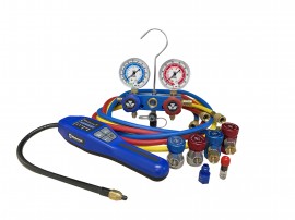 Mastercool 55900-COMBOKIT Electronic Leak Detector Combo Kit with 60" standard hoses-