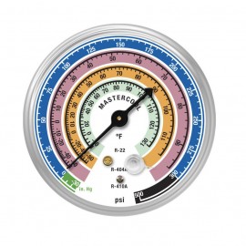 Mastercool 57501 2-1/2&amp;quot; Low Side Gauge for R410A R22 R404A-