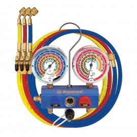 Mastercool 59661 2-Valve Aluminum Manifold with 60&amp;quot; Hoses-