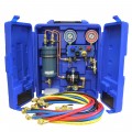 Mastercool 69500 Recoverymate Moisture and Oil Separator System, 4-way ball valve-