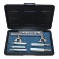 Mastercool 70049 Swaging Punch Set with flaring bar, 1/4, 5/16, 3/8, 1/2, and 5/8&quot;-
