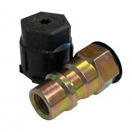 Mastercool 82274-D Low Side 1/4&amp;quot; x 13 mm Straight Adapter, display packaged with label-