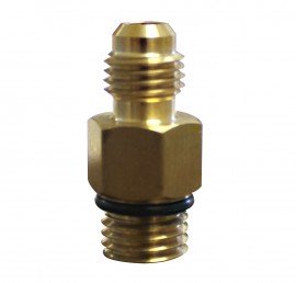 Mastercool 83734 Connector, 12 mm-M x 1/4&amp;quot; FL-M, R1234yf-