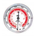 Mastercool 85500-MG 63 mm Gauge with protector guard, high side, metric, R134a-