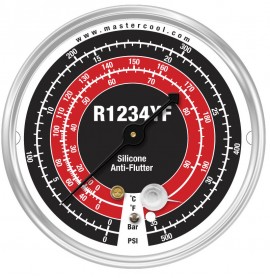 Mastercool 87500 80 mm Gauge, high side, metric, R1234yf-