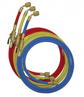 Mastercool 90262 Straight and Manual Shut-Off Valve Set, 1/4 x 1/4", 3-pack-