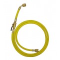 Mastercool 90264-36 Standard Hose with manual shut-off valve, 36", 1/4 x 1/4″, yellow-