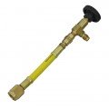 Mastercool 90279 Manual Shut-Off Valve, 90°, yellow, 1/4 x 1/4&quot;-