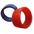 Mastercool 91553-EE Red and Blue 3-1/8&quot; Gauge Guard Set for the protection of Mastercool&#039;s gauge manifolds-