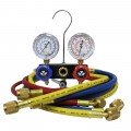 Mastercool 96660-G 2-Way Aluminum Manifold Set with 2 x 36&amp;quot; and 1 x 60&amp;quot; GY5 hoses, and gauge guards-