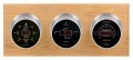Maximum Blackwatch Three-Instrument Weather Station with oak panel, satin case, silver dial-