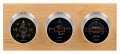 Maximum Blackwatch Three-Instrument Weather Station with oak panel, satin case, silver dial-