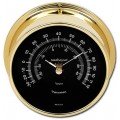 Maximum Criterion CRB Outside Temperature Instrument, Brass Case and Black Dial-