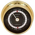 Maximum Harbormaster HBB East Coast Tide Clock, Brass Case and Black Dial-