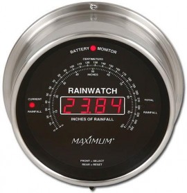 Maximum Rainwatch KIT-RNBN Rainfall Monitoring, Nickel Case and Black Dial-