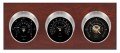 Maximum Montauk 2S Three-Instrument Weather Station with mahogany panel, satin case, black dial-