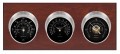 Maximum Montauk Three-Instrument Weather Station with mahogany panel, satin case, black dial-