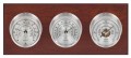Maximum Montauk Three-Instrument Weather Station with mahogany panel, satin case, silver dial-