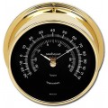 Maximum Mini-Max MXB Outside Temperature Instrument, Brass Case and Black Dial-