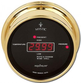Maximum Mystic Outside Temperature and Barometric Pressure Instrument-