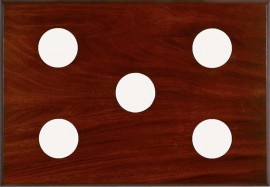 Maximum PM5 5-Instrument Panel, 18 x 26in, Mahogany-