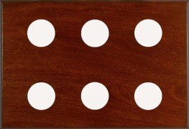 Maximum PM6 6-Instrument Panel, 18 x 26in, Mahogany-